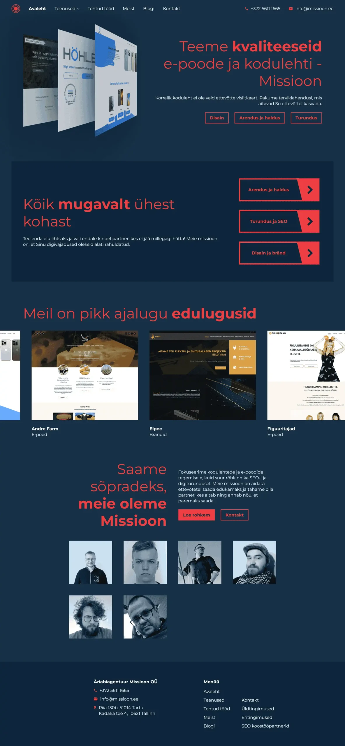 äriabiagentuur missioon oü avaleht